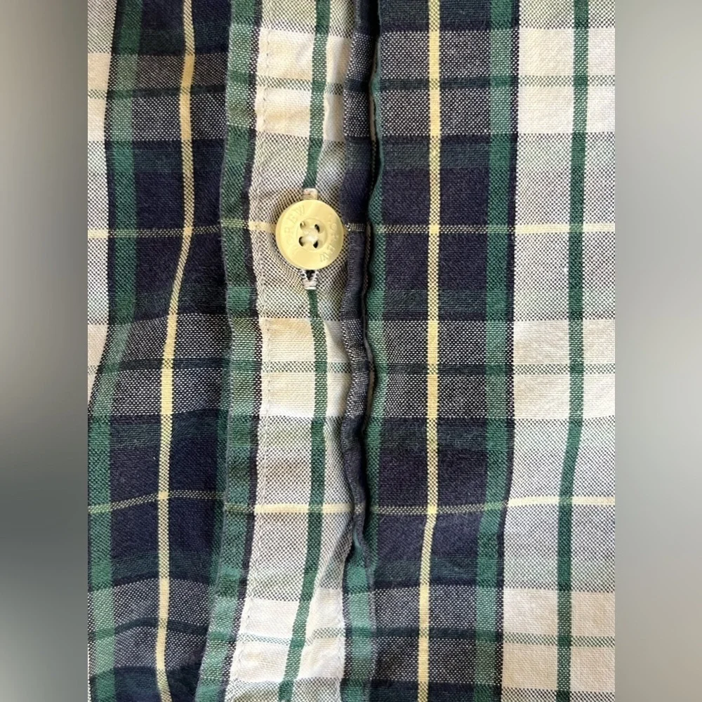 J.Crew plaid button down long sleeved shirt. Men’s XL
